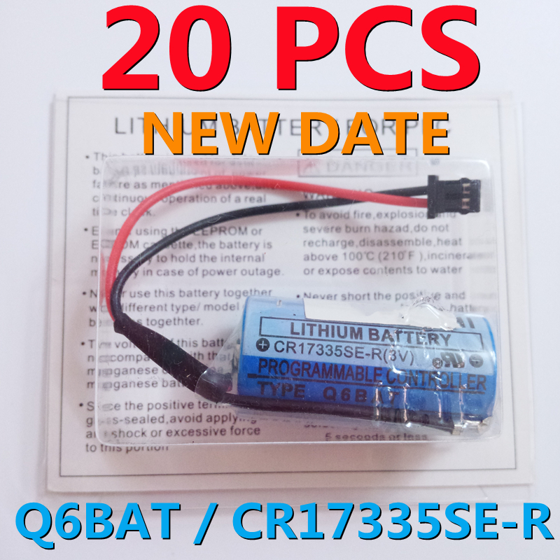 Ugb Pcs Genuine Q Bat Cr Se R V Plc Battery For Mitsubishi Servo