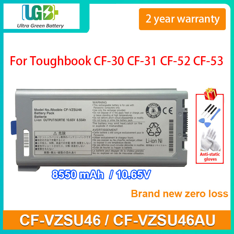 Ugb New Cf Vzsu Cf Vzsu Au Laptop Battery For Panasonic Toughbook Cf