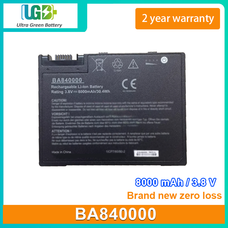 UGB New Battery For Getac BA840000 BA800000 3.7V 8000mAh - Laptop ...